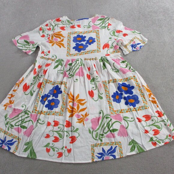 HeyChic Calantha Multicolour Floral Mini Dress Womens AU 12 US 8 Printed NWT - Picture 4 of 11